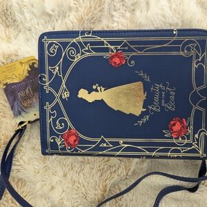 Beauty and the Beast Blue and Gold Women's Bag
